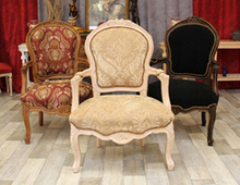 Fauteuil Cabriolet de Style Louis XV 